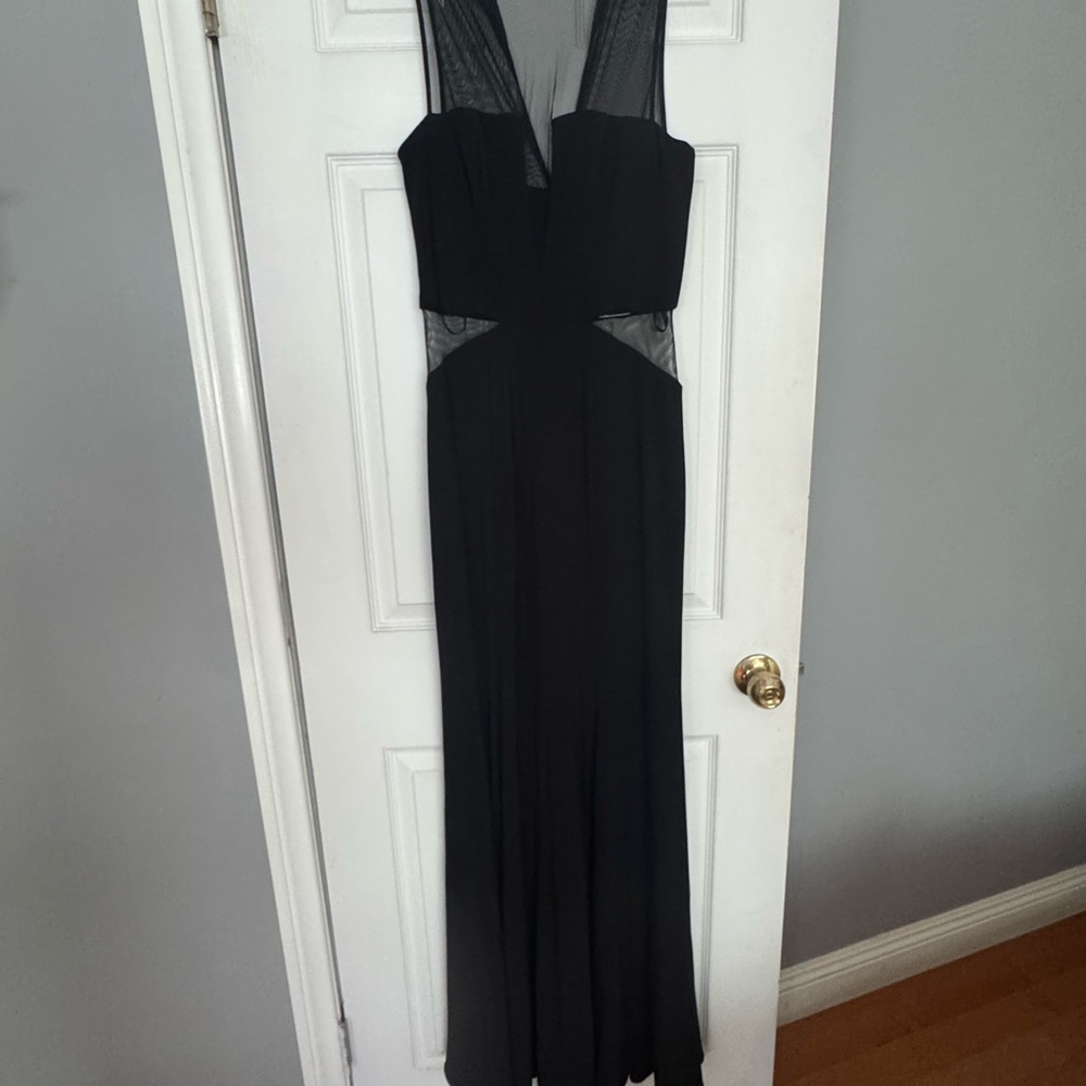 Cache Black Mesh Dress